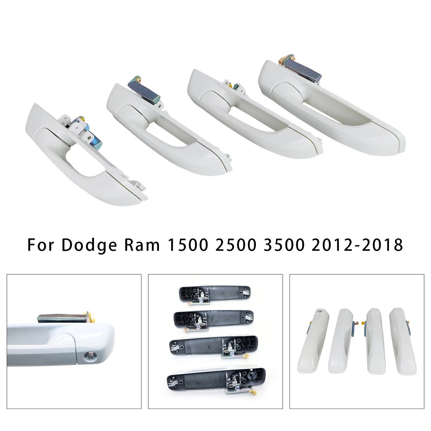 2012-2018 Dodge Ram 1500 2500 3500 4pcs Door Handles 1GH21GW7AF 1GH18GW7AD