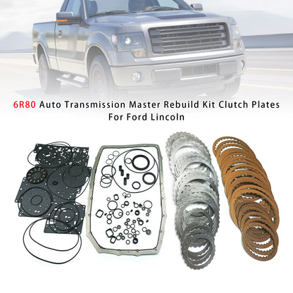 6R80 Auto Transmission Master Rebuild Kit Clutch Plates For Ford Lincoln