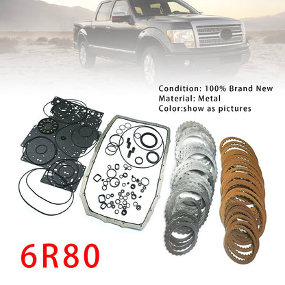 6R80 Auto Transmission Master Rebuild Kit Clutch Plates For Ford Lincoln
