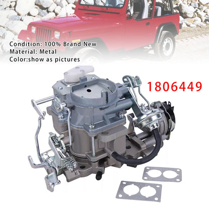 2 BBL Carburetor 1806449 For Jeep 258 4.2L CJ5 CJ7 1979-86 Wagoneer BBD Electric Choke