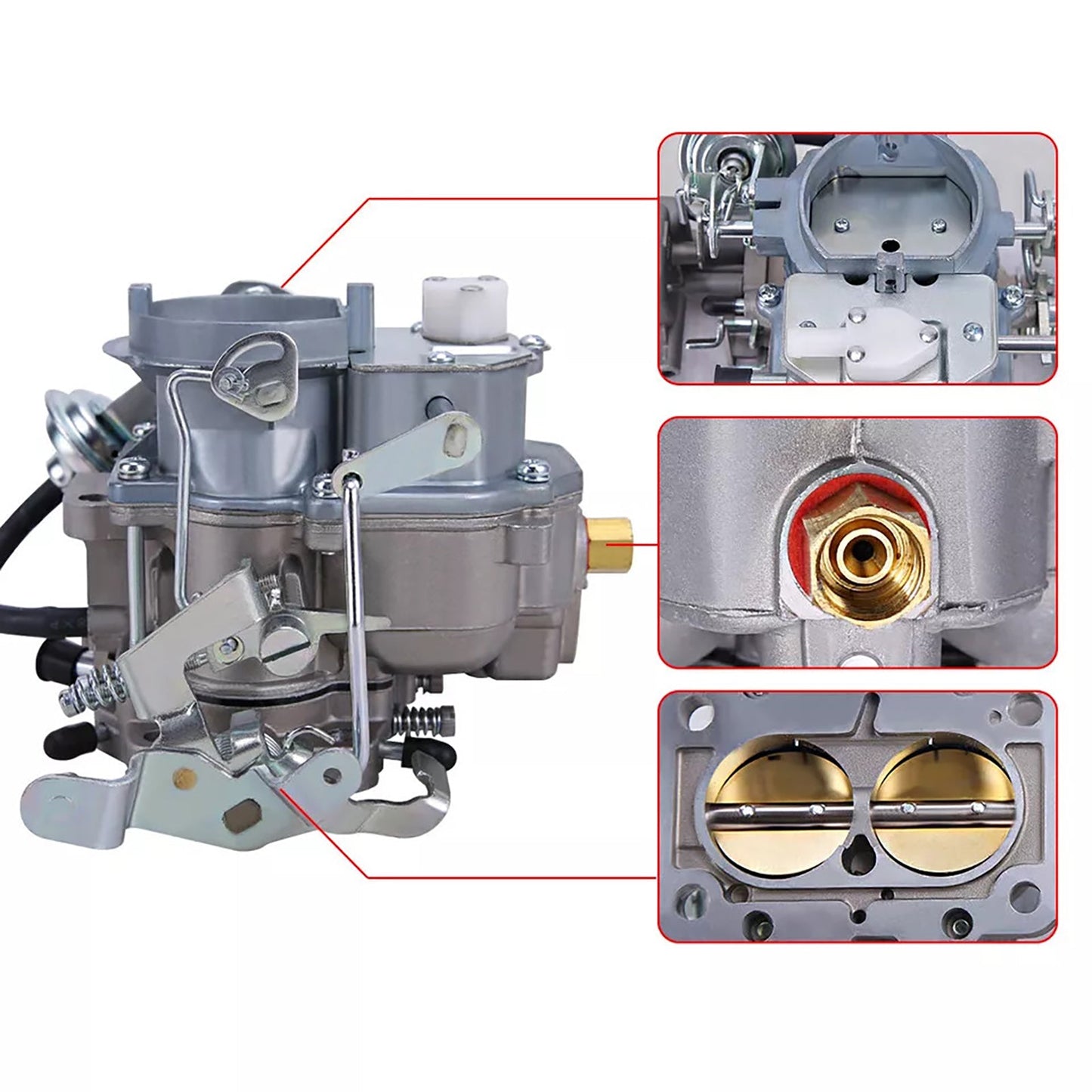 2 BBL Carburetor 1806449 For Jeep 258 4.2L CJ5 CJ7 1979-86 Wagoneer BBD Electric Choke