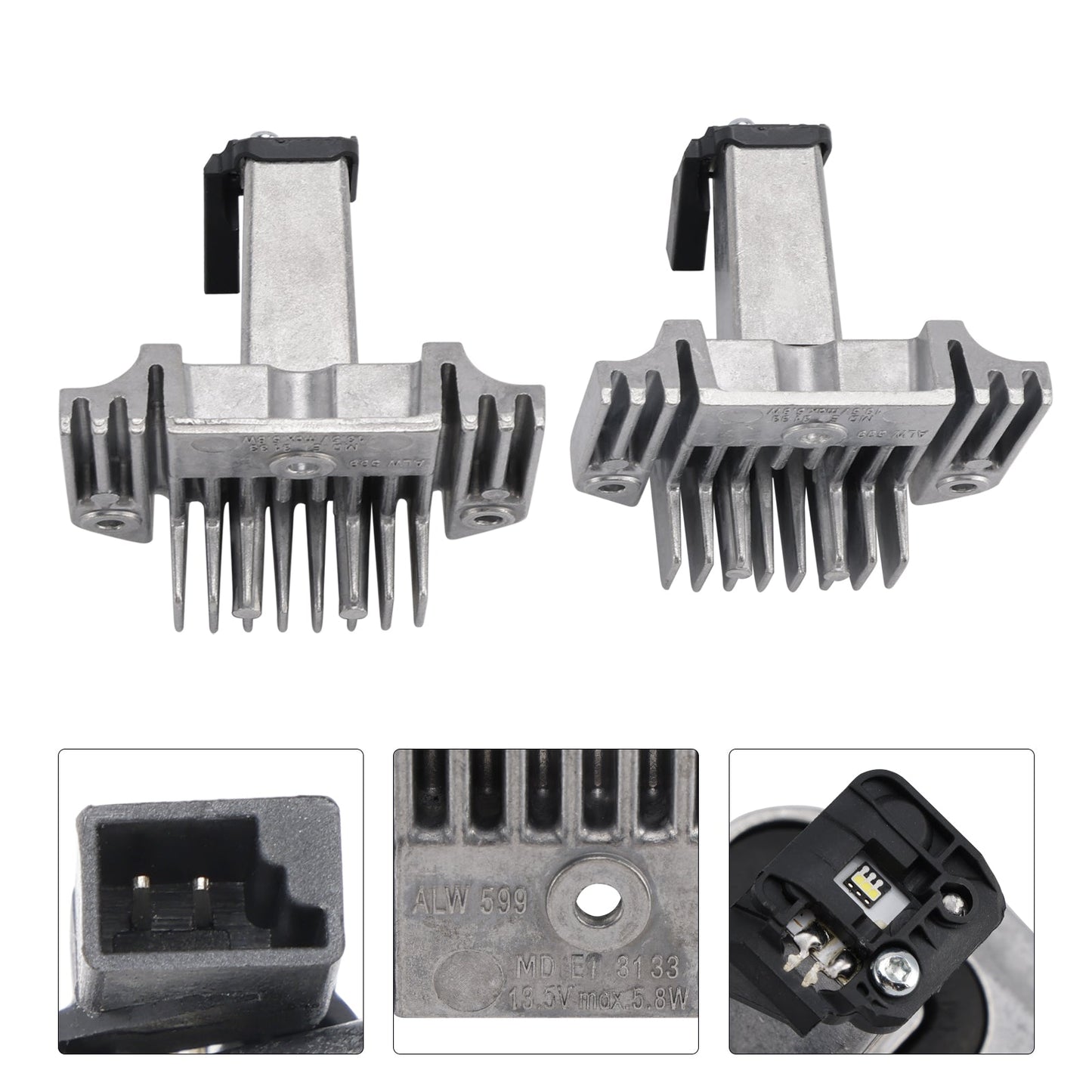 2X Headlight Angel Eye DRL LED Control Unit 63117296905 For BMW 1 Series F20 F21