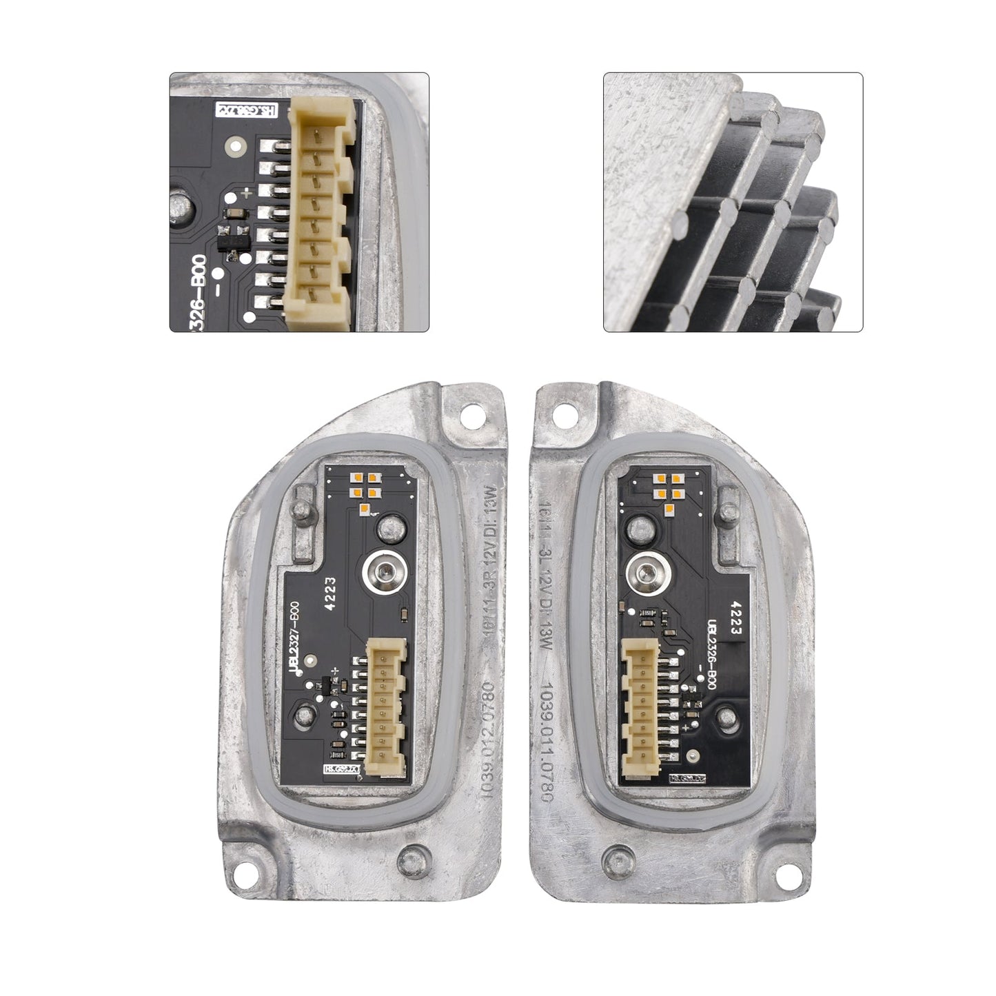 2PCS Adaptive LED Headlight Turn Signal Light 63117214942, 63117214941 For BMW 5' G30 G31 G38
