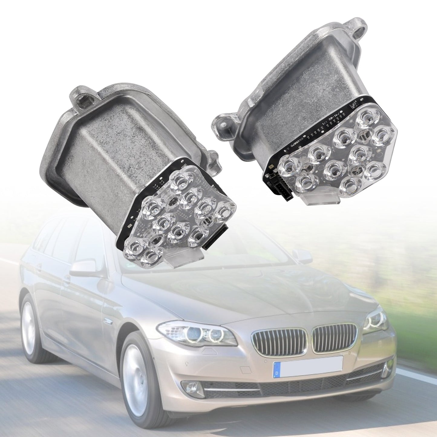 2pcs Indicator LED Module Headlight Unit 63117271901,63117271902 For BMW 5 Series F10 F18 2009-2013