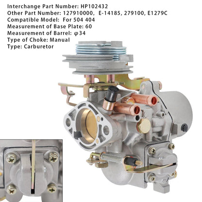 1969-1983 Peugeot 504 E14185 Carburetor 127910000 E1279C