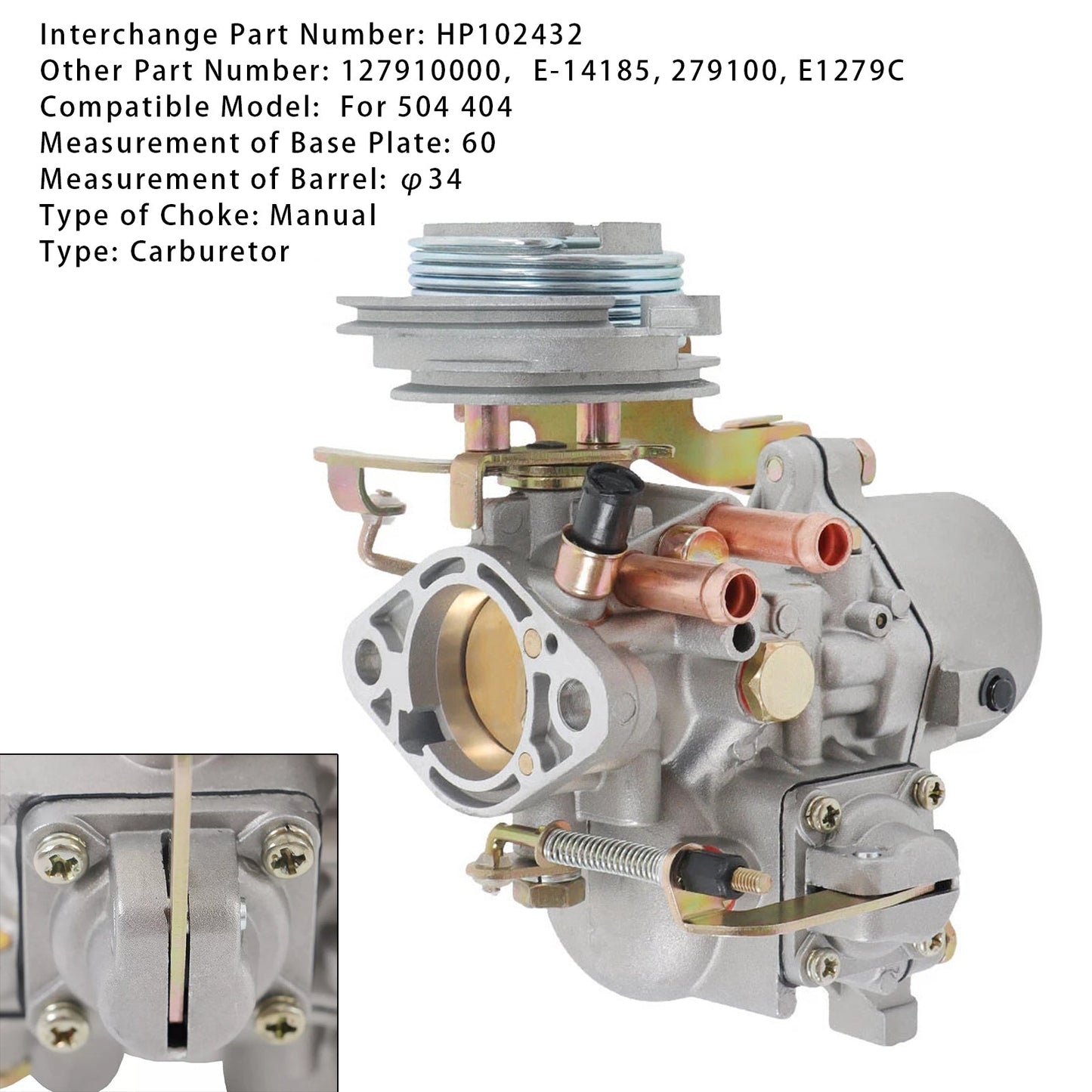 Peugeot 404 504 E14185 127910000 E1279C Carburetor