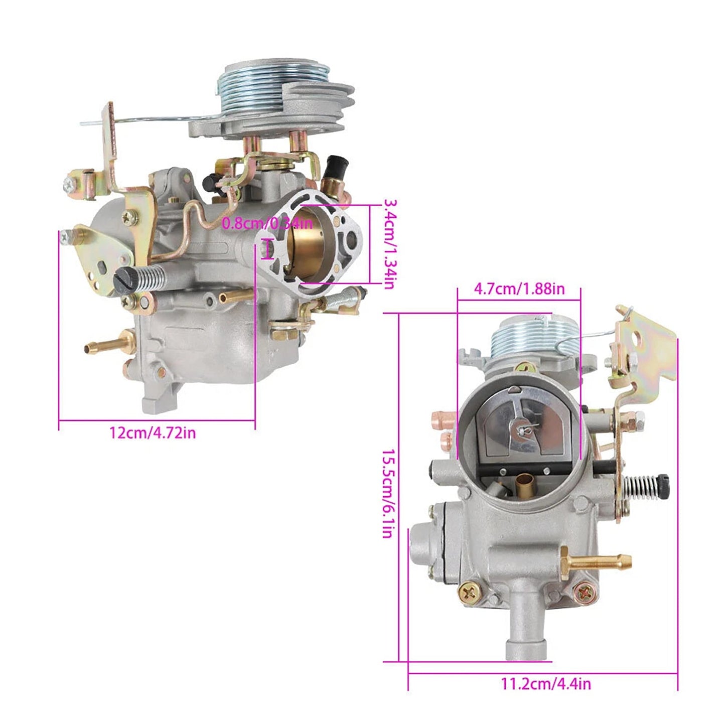 1969-1970 Peugeot 404 E14185 Carburador 127910000 E1279C