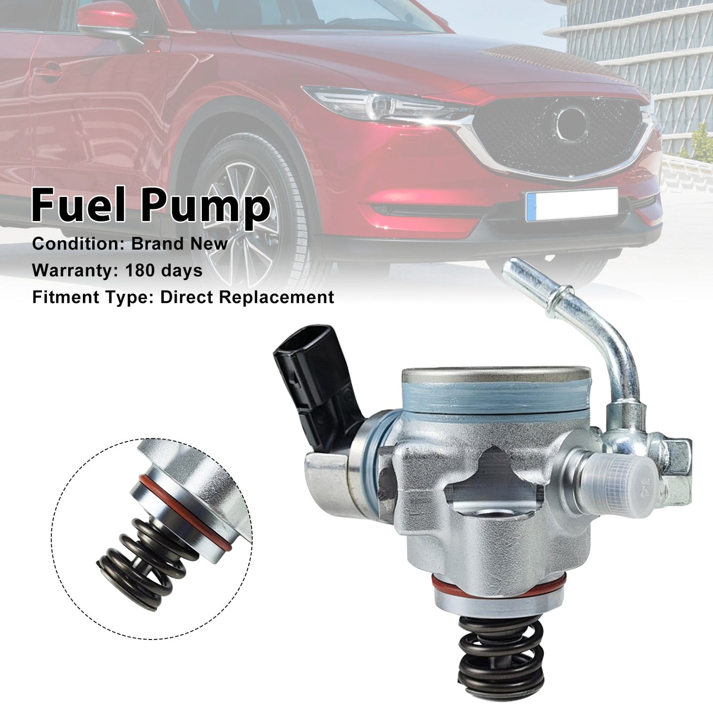 High Pressure Fuel Pump PYFB-20-3F0 Fit Mazda CX-3 2.0L 2019-2021 CX-30 CX-5 3 6