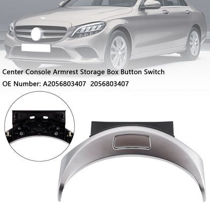 2015-2020 Mercedes C-CLASS W205 C180 C200 C260 C300 C43 C63 A2056803407 Center Console Armrest Storage Box Button Switch 2056803407