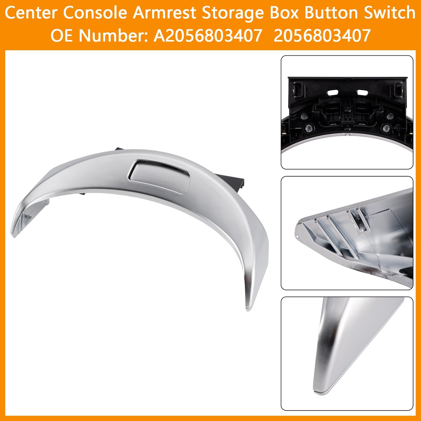 2015-2020 Mercedes C-CLASS W205 C180 C200 C260 C300 C43 C63 A2056803407 Center Console Armrest Storage Box Button Switch 2056803407