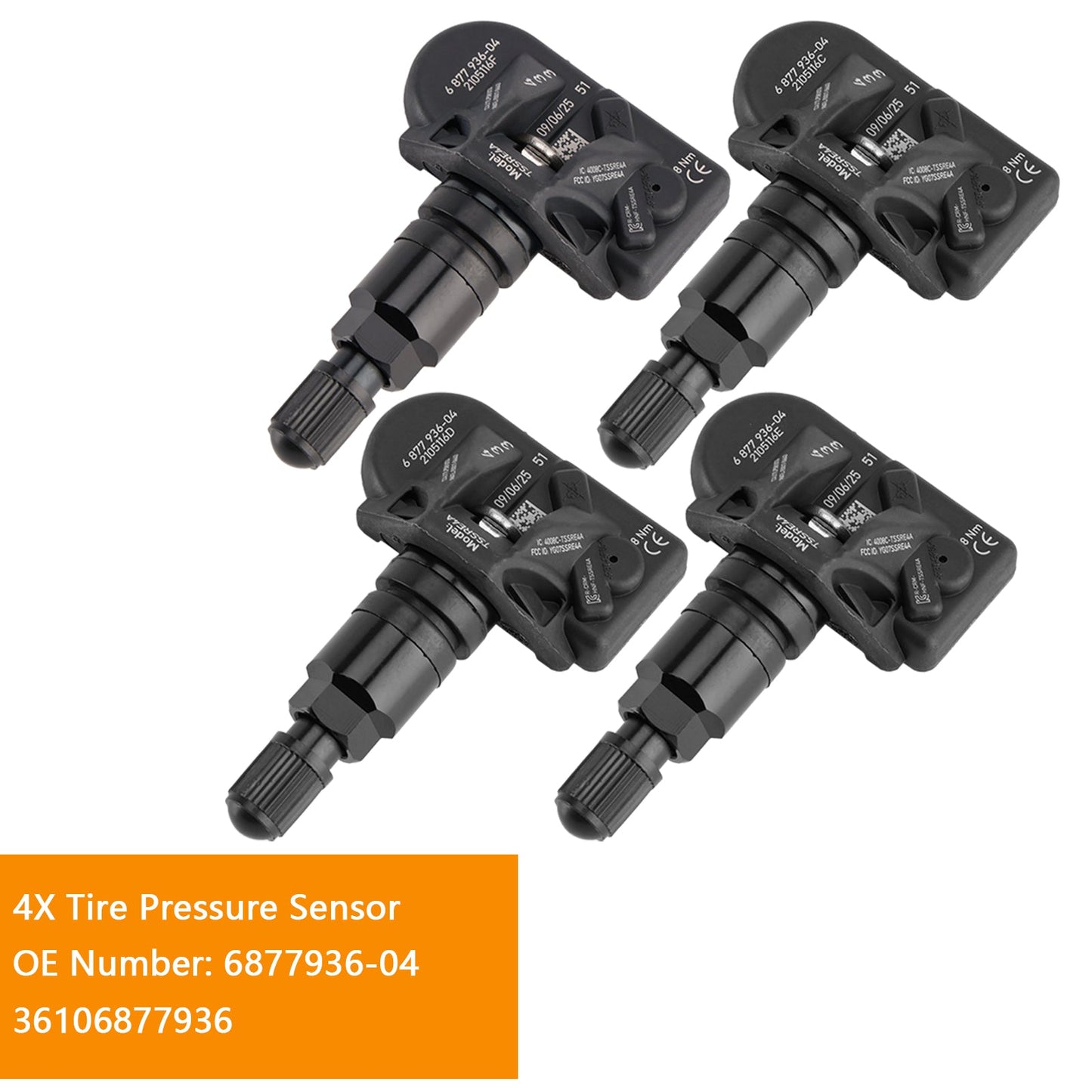 BMW 5 Series G30 G31 F40 3 Series G20 G21 6877936 4X Tire Pressure Sensor