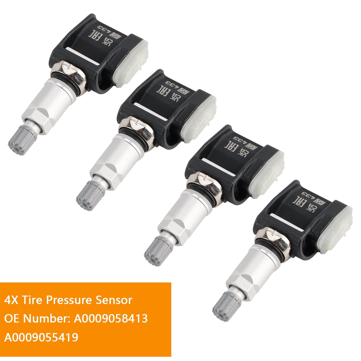 4x Tire Pressure Sensor A0009058413 A0009055419 For Mercedes E Class W214 S214