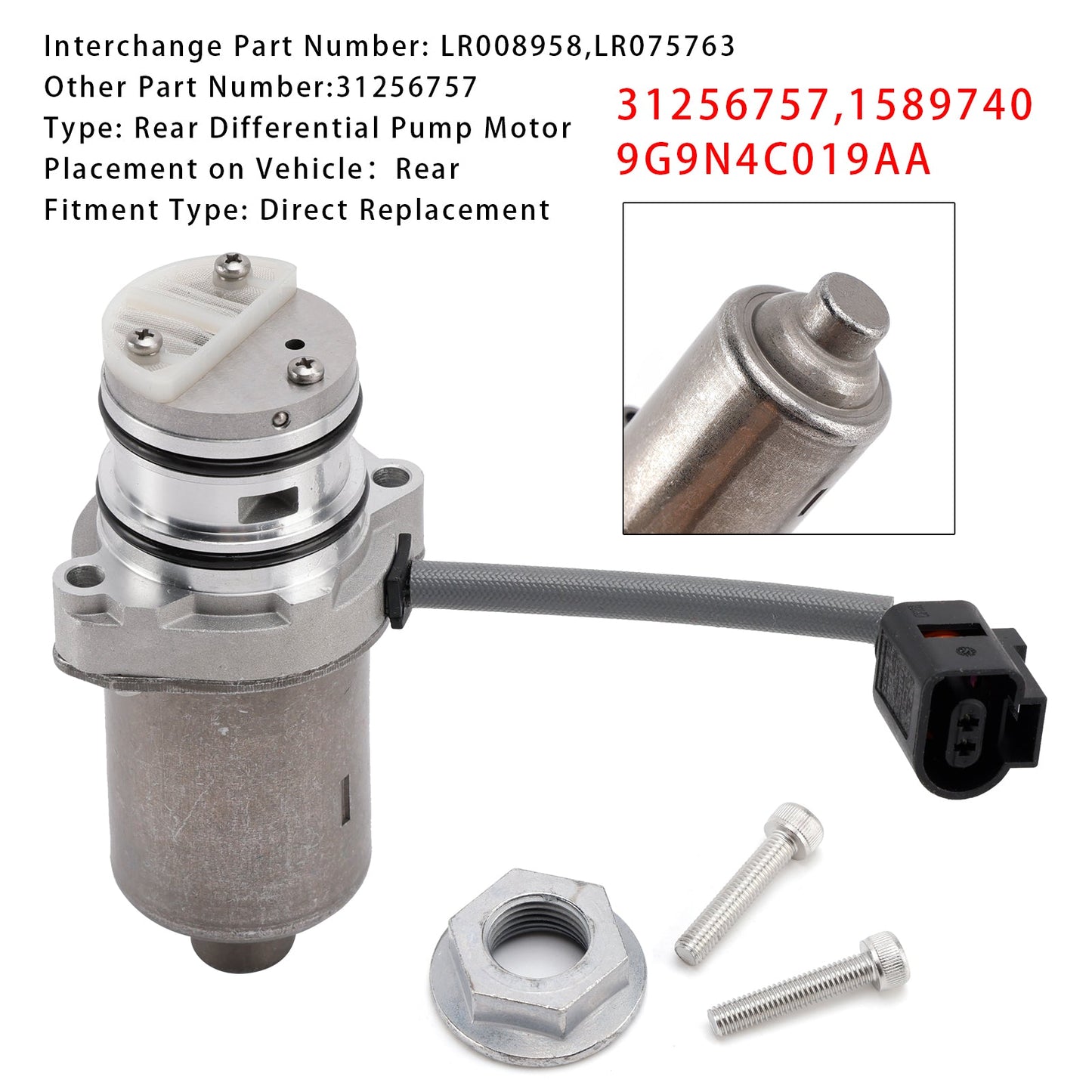 Land Rover Freelander 2 Evoque Ford Kuga Differential Oil Pump 31256757 1589740 9G9N4C019AA