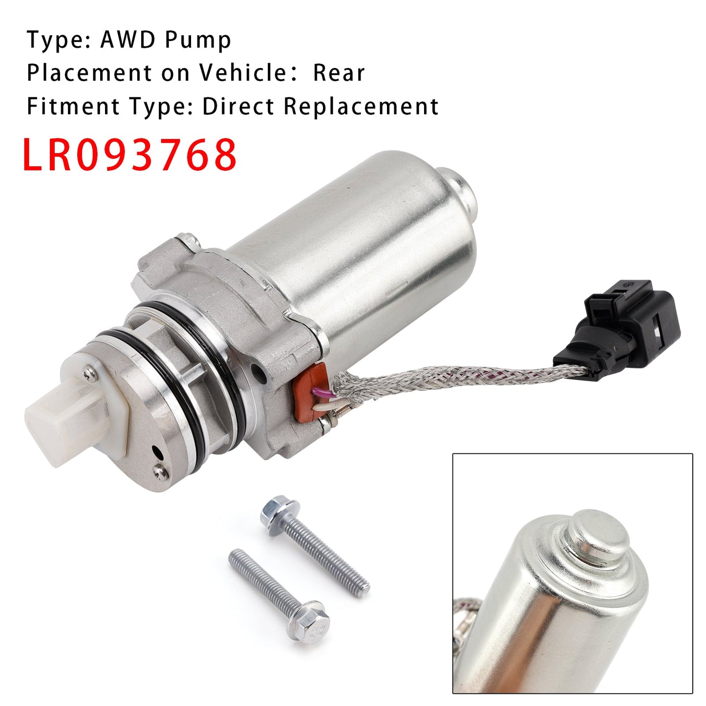 Land Rover Range Rover Velar 2017-2023 Rear Differential Pump LR093768