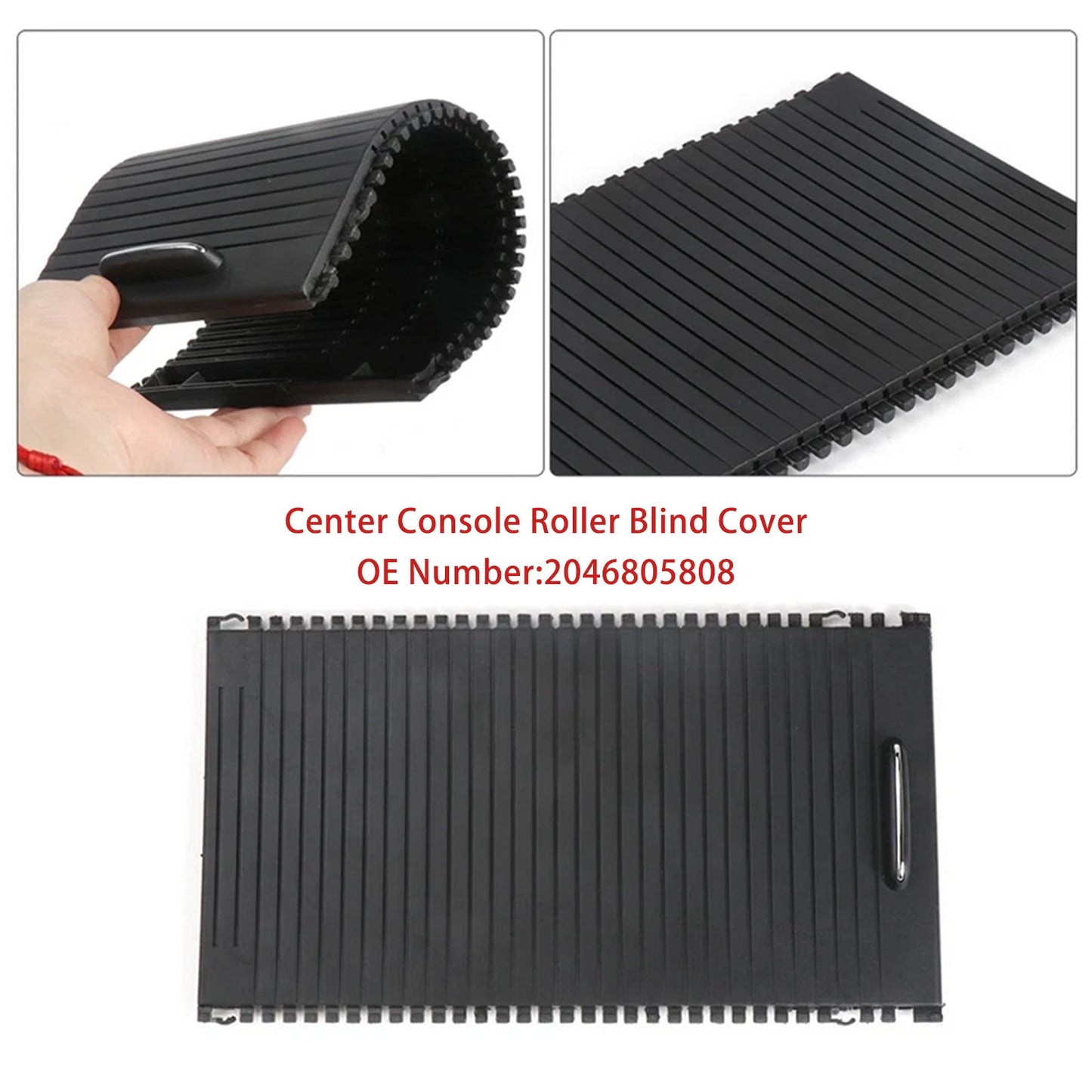 2008-2015 Mercedes Benz X204 GLK Center Console Roller Blind Cover Black 2046805808