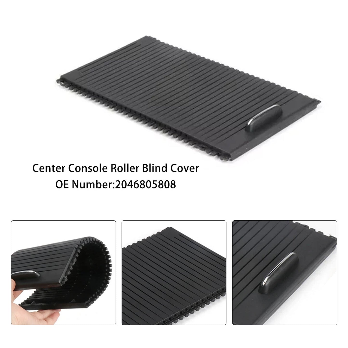 2008-2015 Mercedes Benz X204 GLK Center Console Roller Blind Cover Black 2046805808