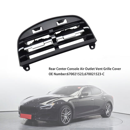 2014-2020 Maserati Ghibli 670021523 Rear Center Console Air Outlet Vent Grille Cover