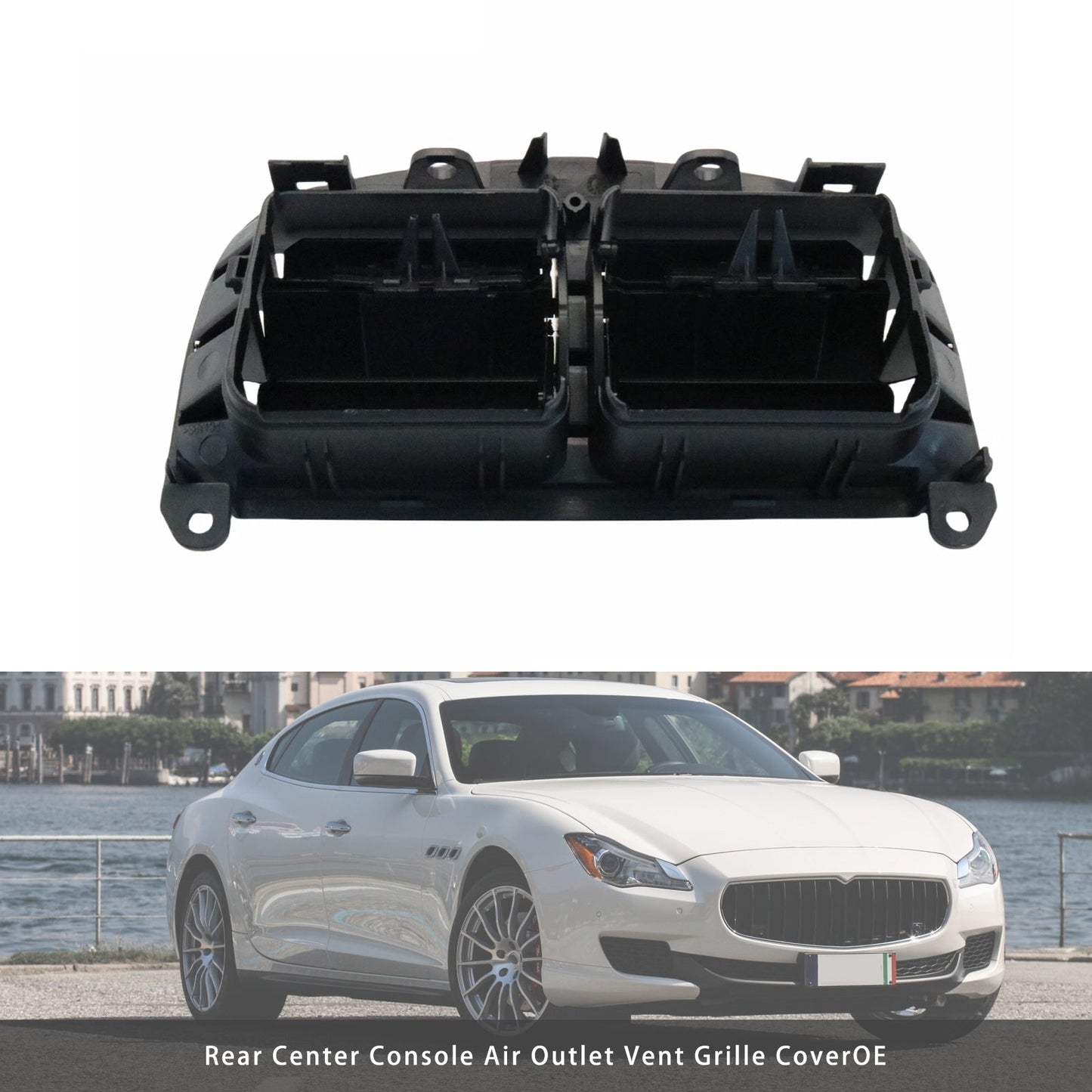 Maserati Quattroporte 2013-2020 670011357 Maserati Quattroporte 2013-2020 Rear Center Console Air Outlet Vent Grille Cover