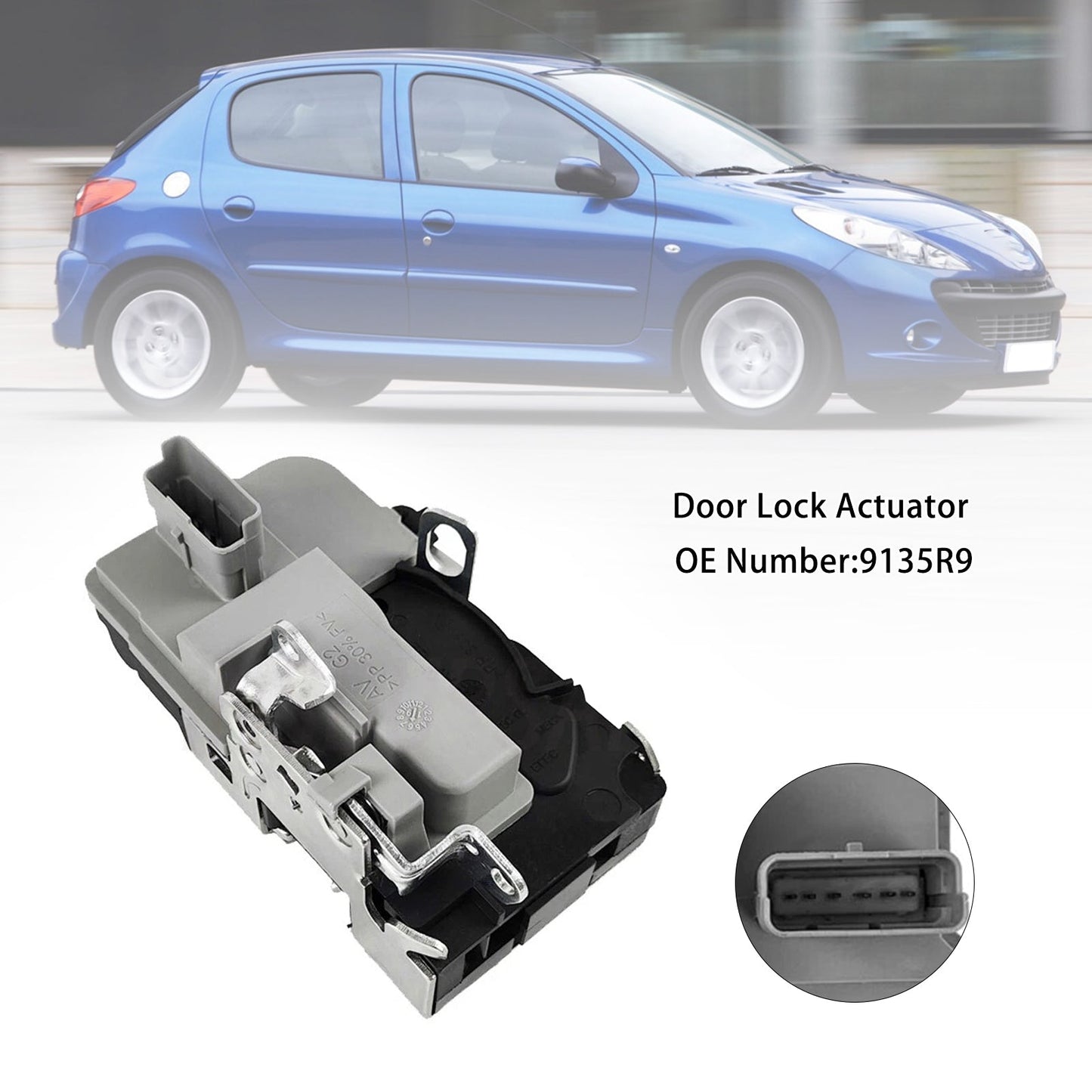 1998-2012 Peugeot 206 1998-2012 Front Left Driver Side Door Lock Actuator 9135R9