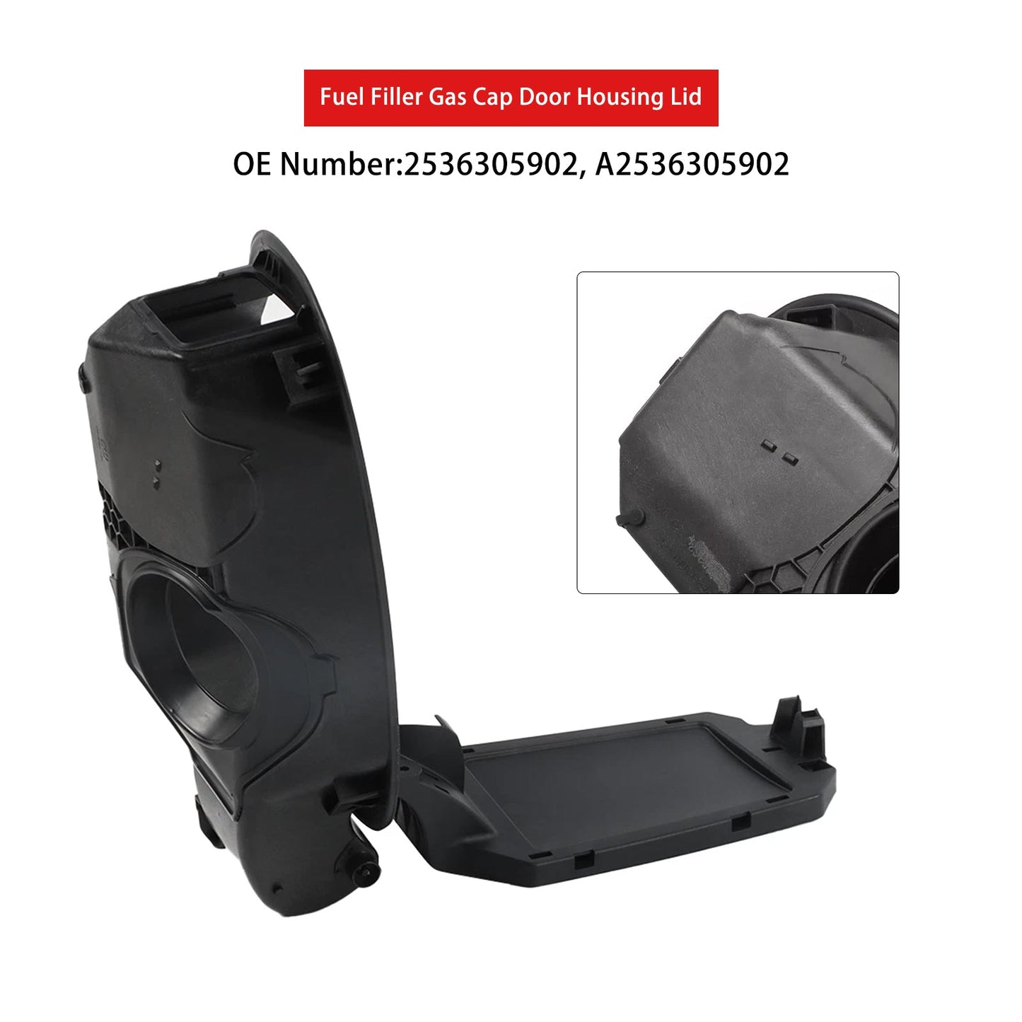 Mercedes-Benz GLC300 GLC43 AMG Fuel Filler Gas Cap Door Housing Lid 2536305902