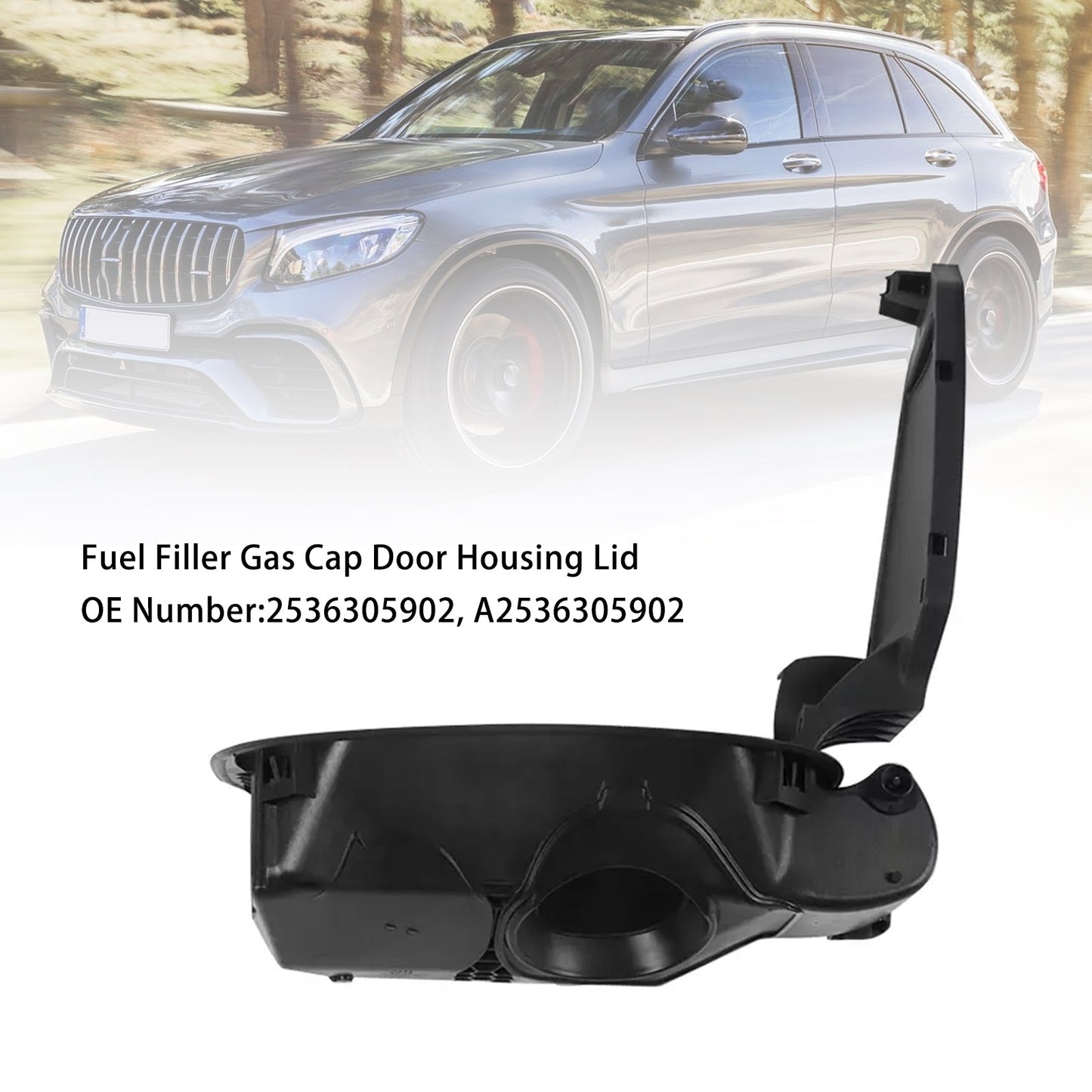 Mercedes-Benz GLC300 GLC43 AMG Fuel Filler Gas Cap Door Housing Lid 2536305902