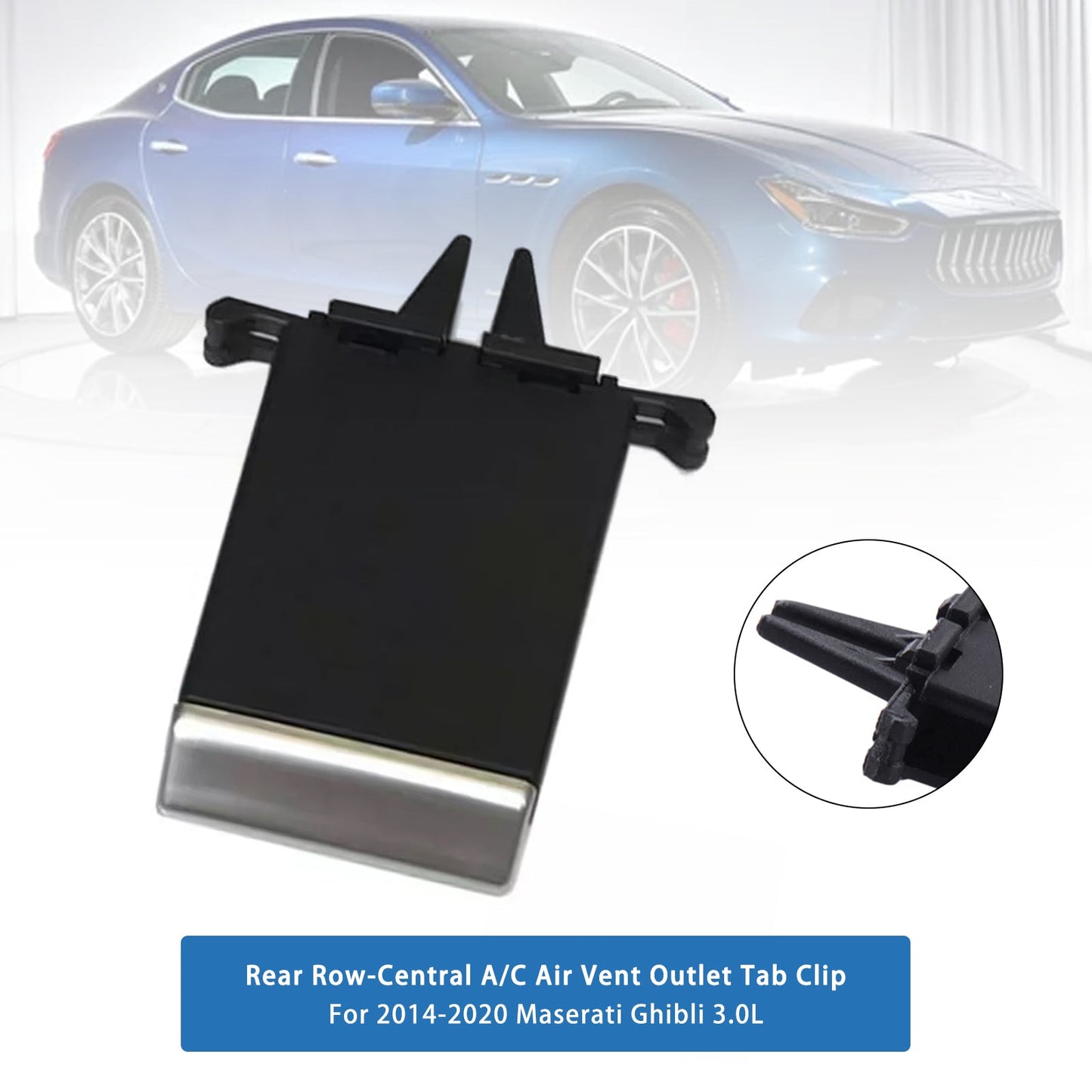 Maserati Ghibli 2014-2020 Rear Row-Central A/C Air Vent Outlet Tab Clip 670021523