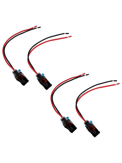 Buick 4PCS Fuel Injector Connector Plug Clip Pigtail Quick Disconnect
