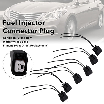 Hyundai 6-EV6 Fuel Injector Connector Plug Clip Pigtail Quick Disconnect