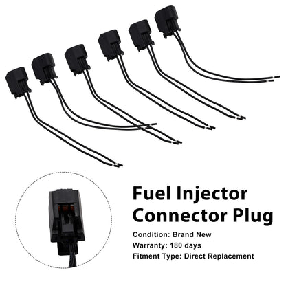Hyundai 6-EV6 Fuel Injector Connector Plug Clip Pigtail Quick Disconnect