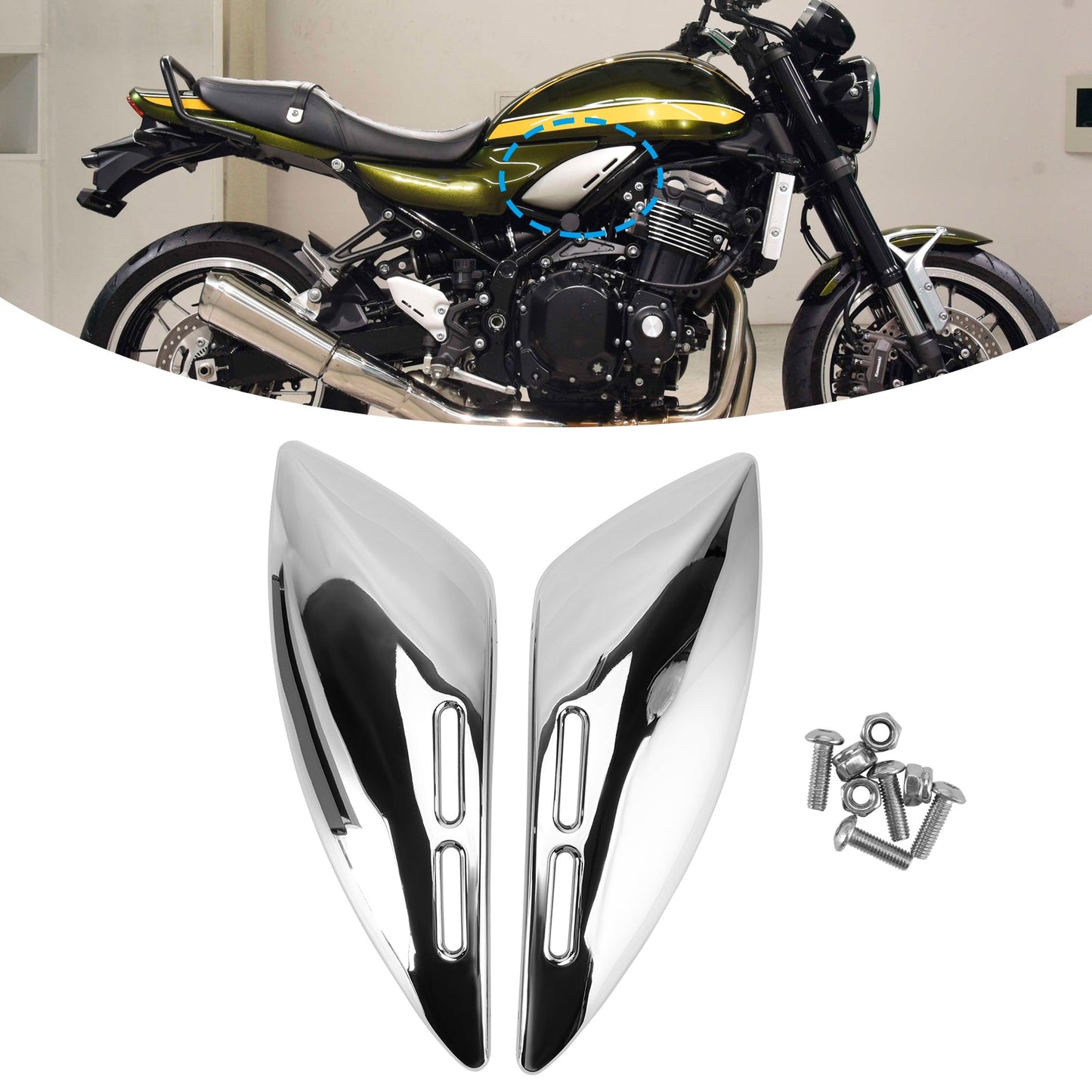 2018-2024 Kawasaki Z900RS Tank Side Panel Cover Fairing