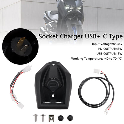 2017-2024 Yamaha X-MAX 300 Socket Charger USB+ C Type