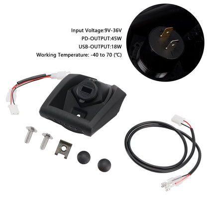 2017-2024 Yamaha X-MAX 300 Socket Charger USB+ C Type