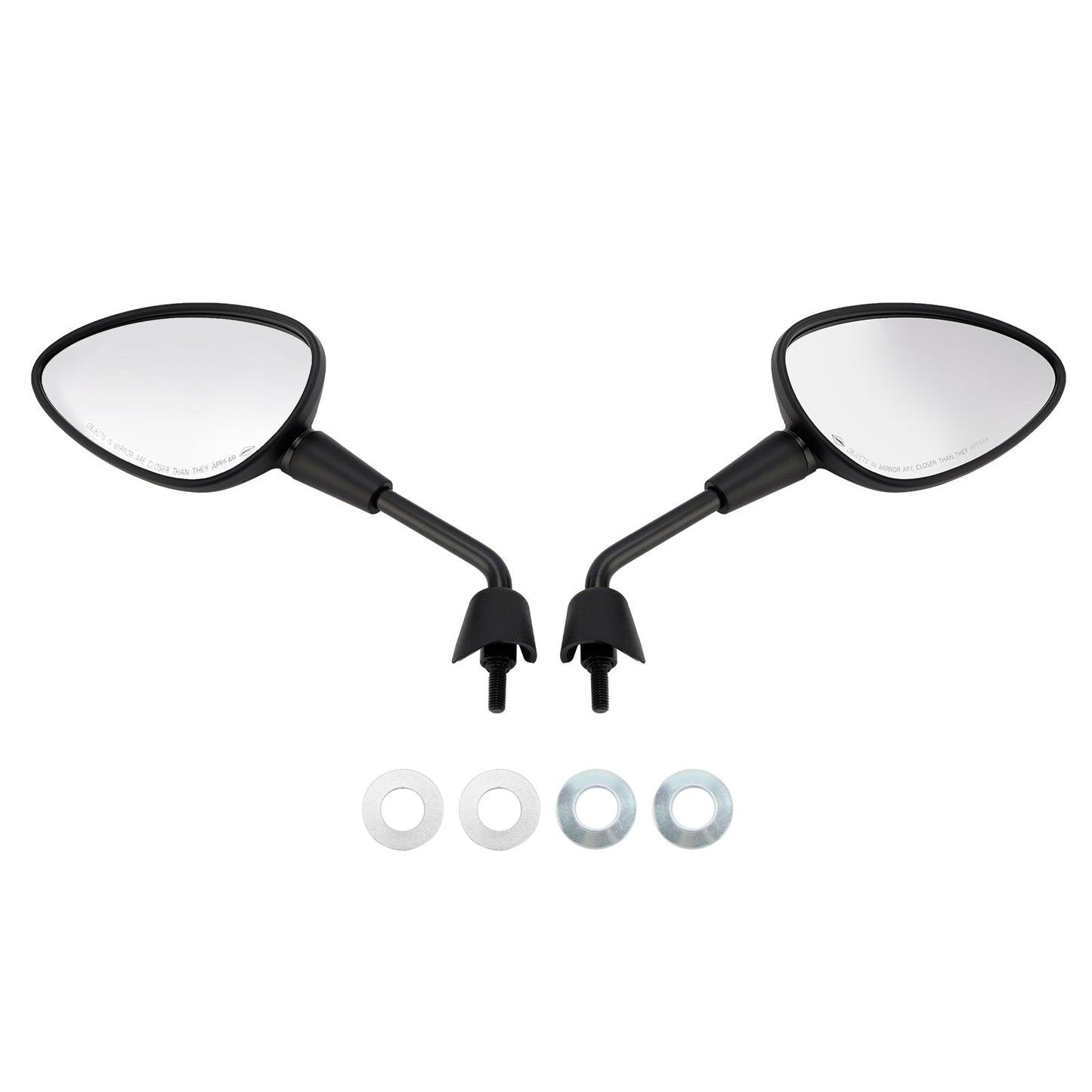 Vespa Sprint 50 125 150 Rearview Mirrors Left and Right M8 Shorty Black