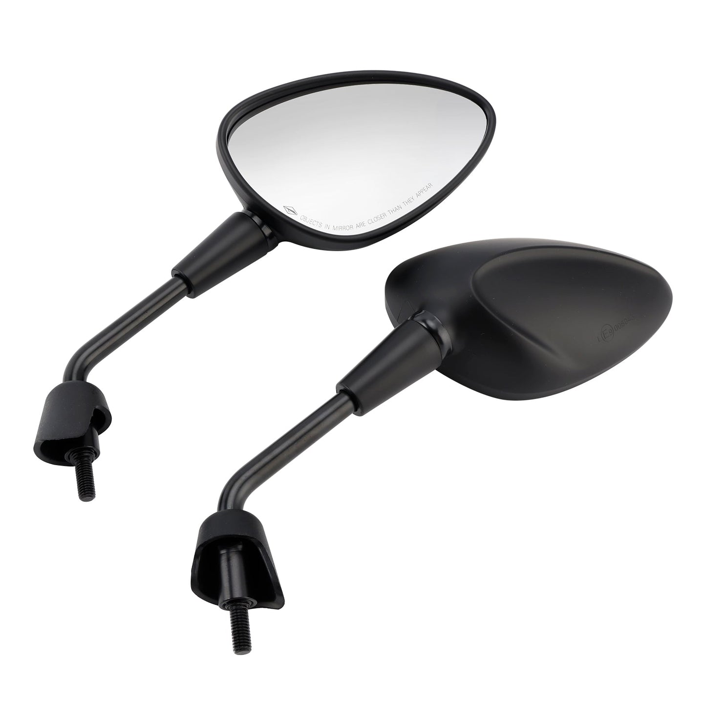 Vespa Sprint 50 125 150 Rearview Mirrors Left and Right M8 Shorty Black