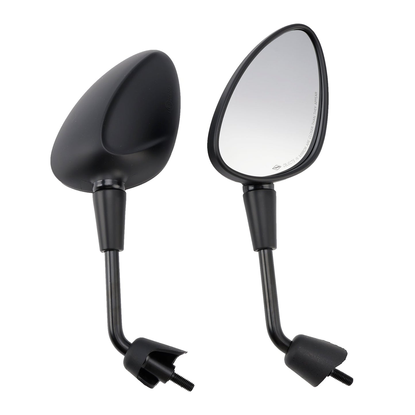 Vespa Sprint 50 125 150 Rearview Mirrors Left and Right M8 Shorty Black