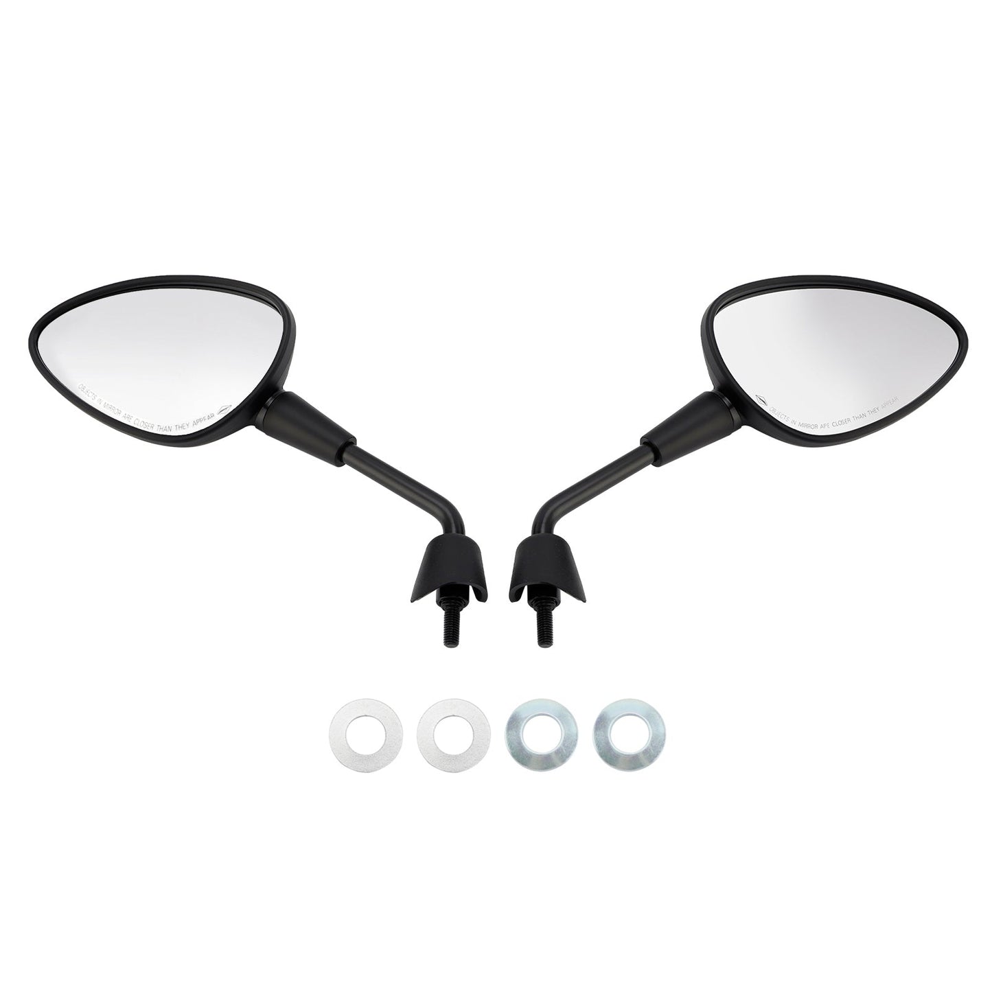 Vespa Sprint 50 125 150 Rearview Mirrors Left and Right M8 Shorty Black