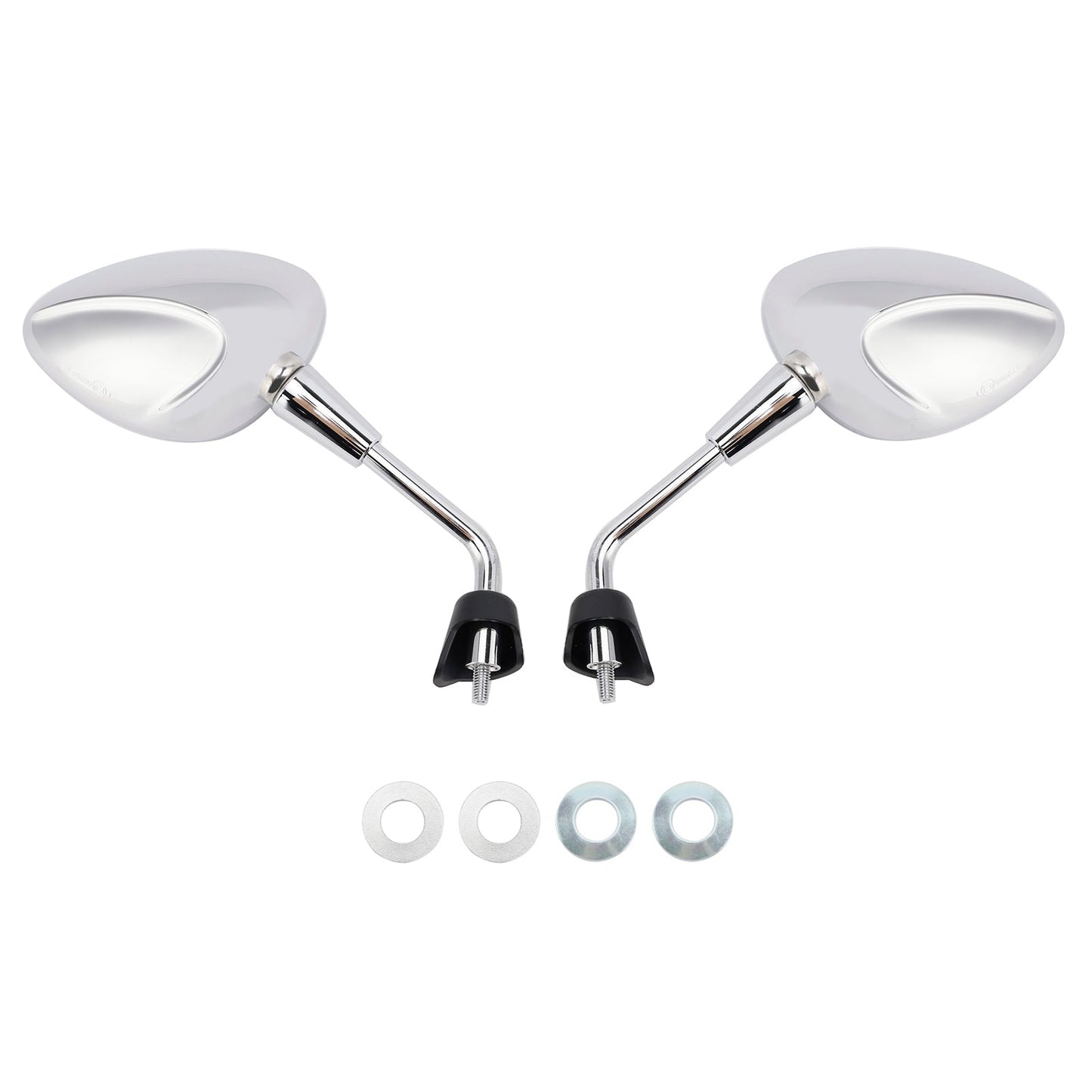 Vespa Sprint 50 125 150 Rearview Mirrors Left and Right M8 Shorty Chrome