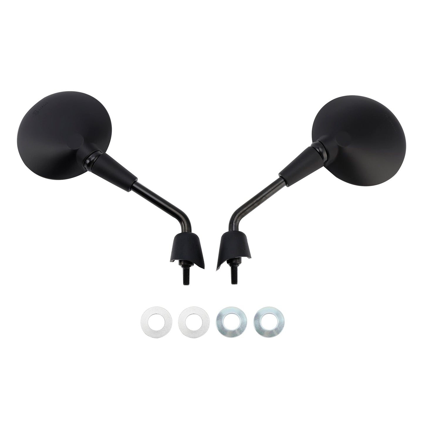 Vespa Primavera 50 125 150 Rearview Mirrors Left and Right M8 Shorty Black