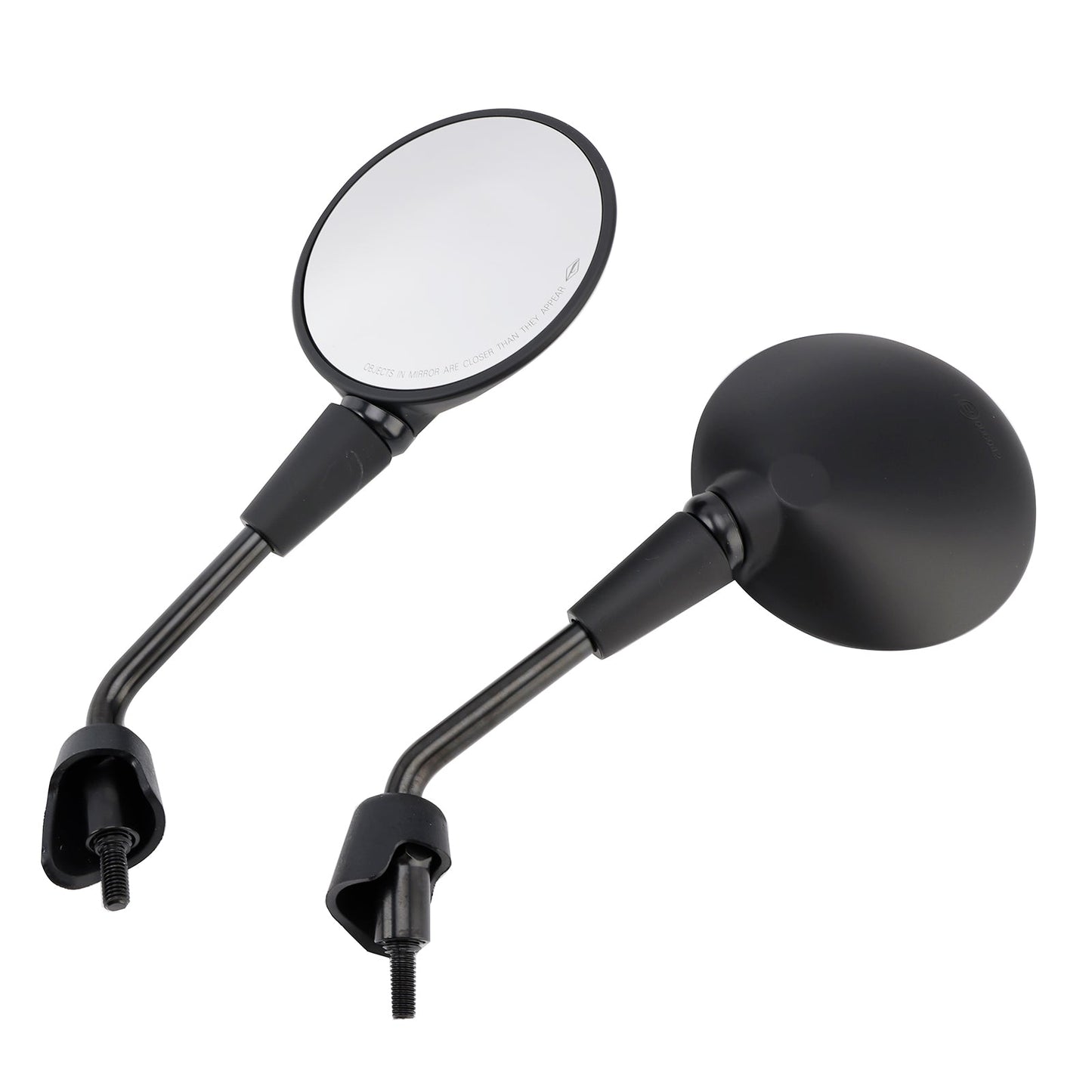 Vespa Primavera 50 125 150 Rearview Mirrors Left and Right M8 Shorty Black