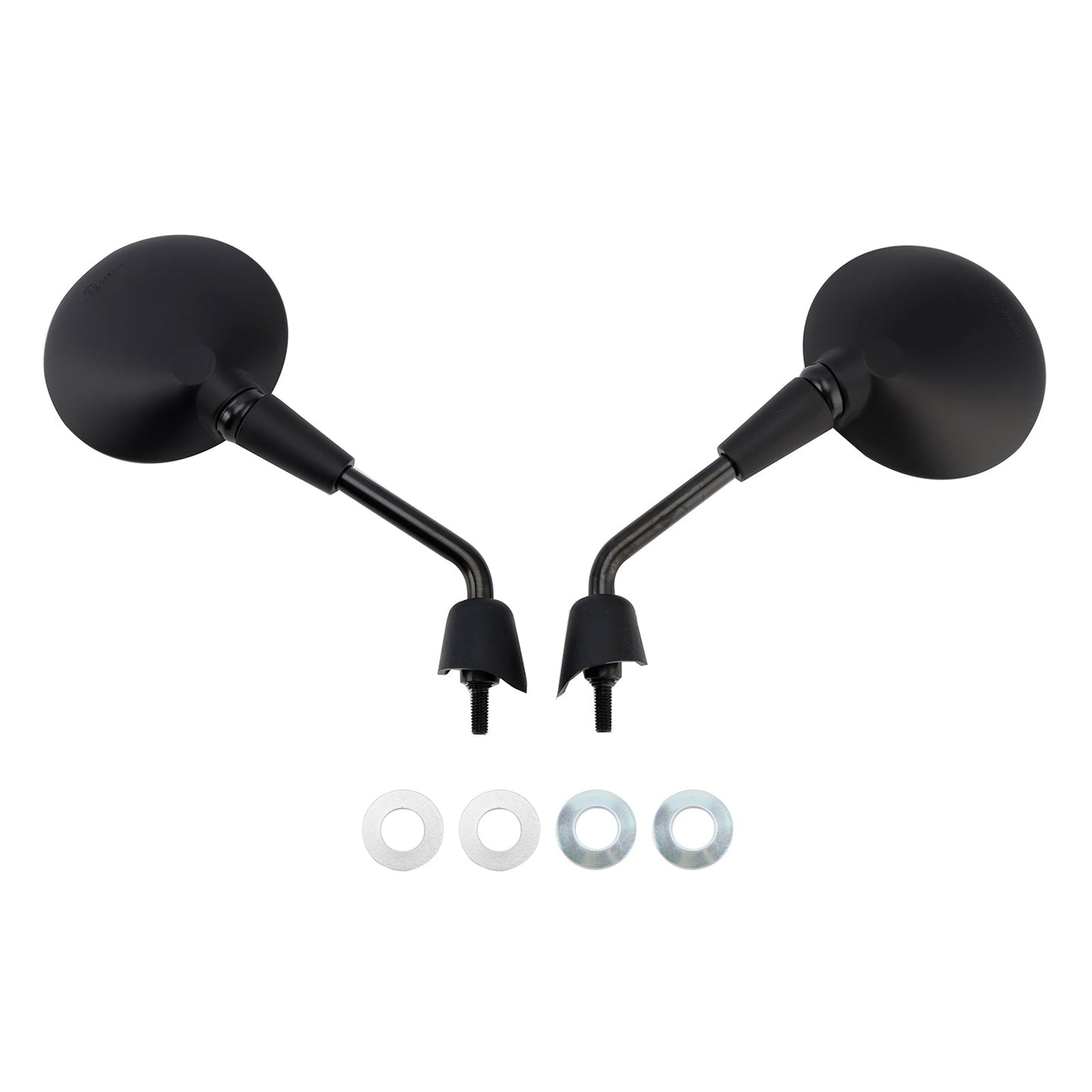 Vespa Primavera 50 125 150 Rearview Mirrors Left and Right M8 Shorty Black