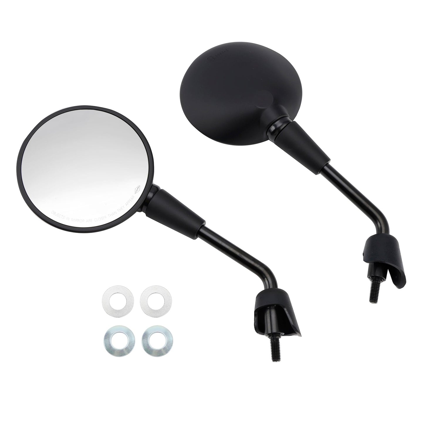 Vespa Primavera 50 125 150 Rearview Mirrors Left and Right M8 Shorty Black