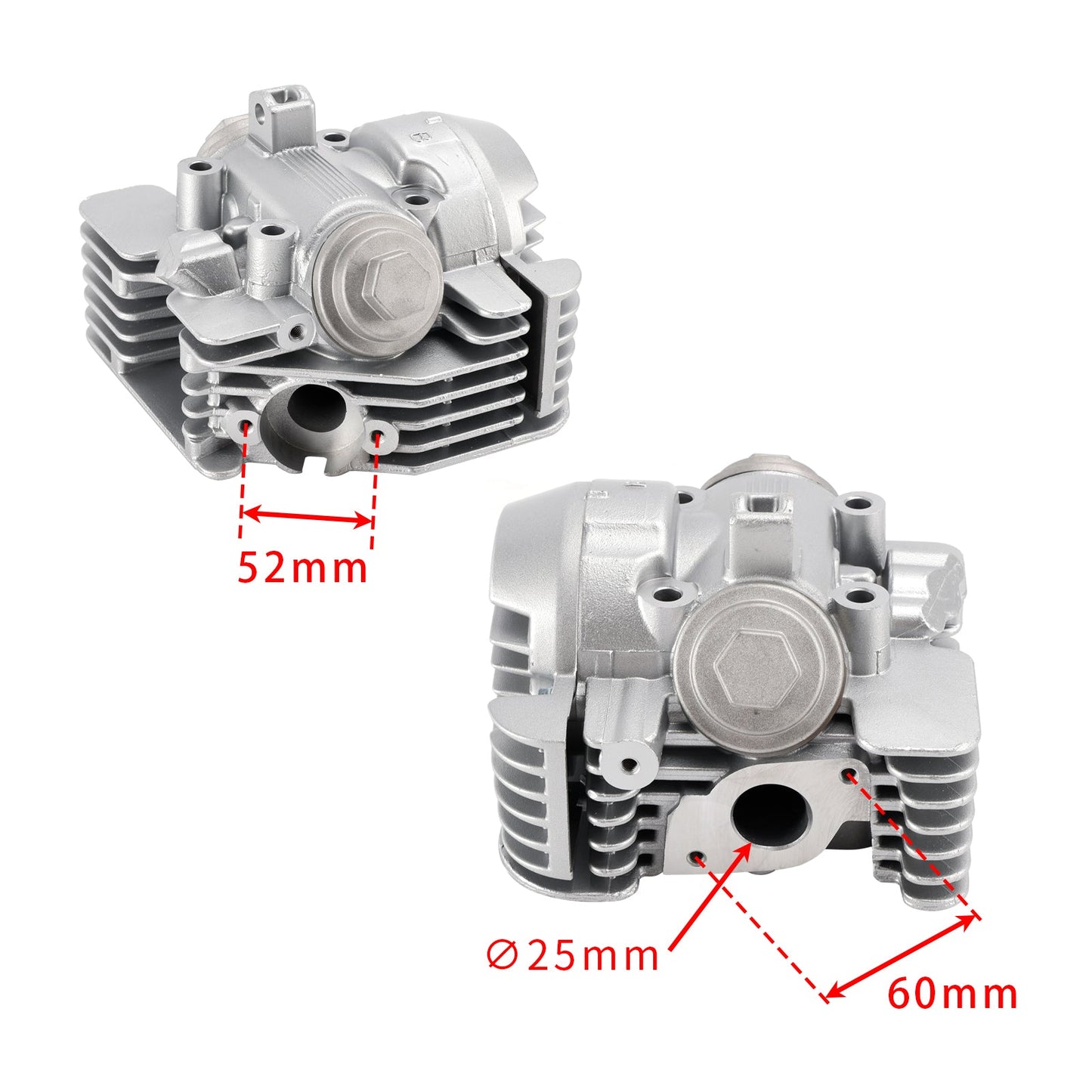 Yamaha YBR 125 YBR125 Complete Engine Cylinder Head without EGR Outlet 5VL-E1111-11