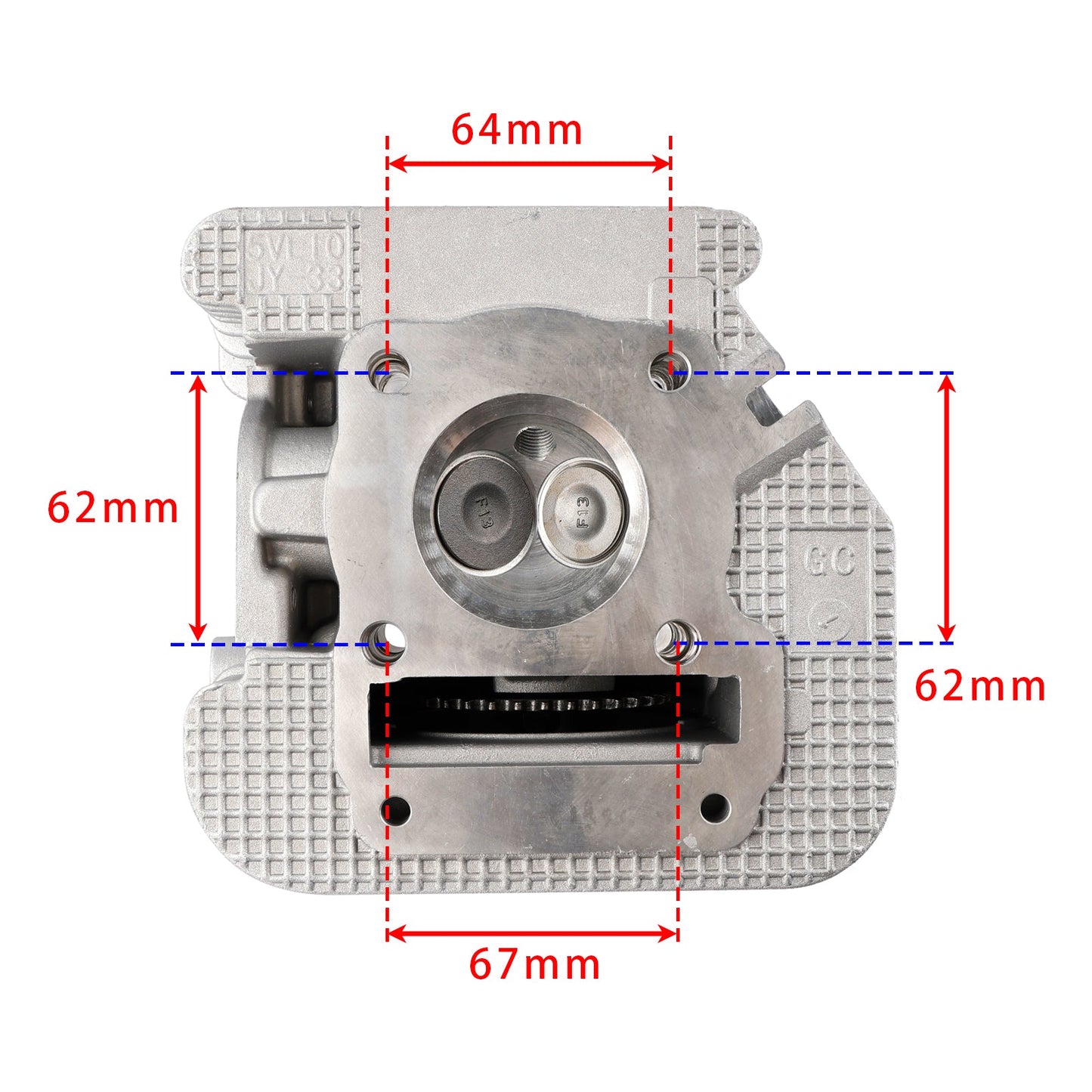 Yamaha YBR 125 YBR125 Complete Engine Cylinder Head without EGR Outlet 5VL-E1111-11