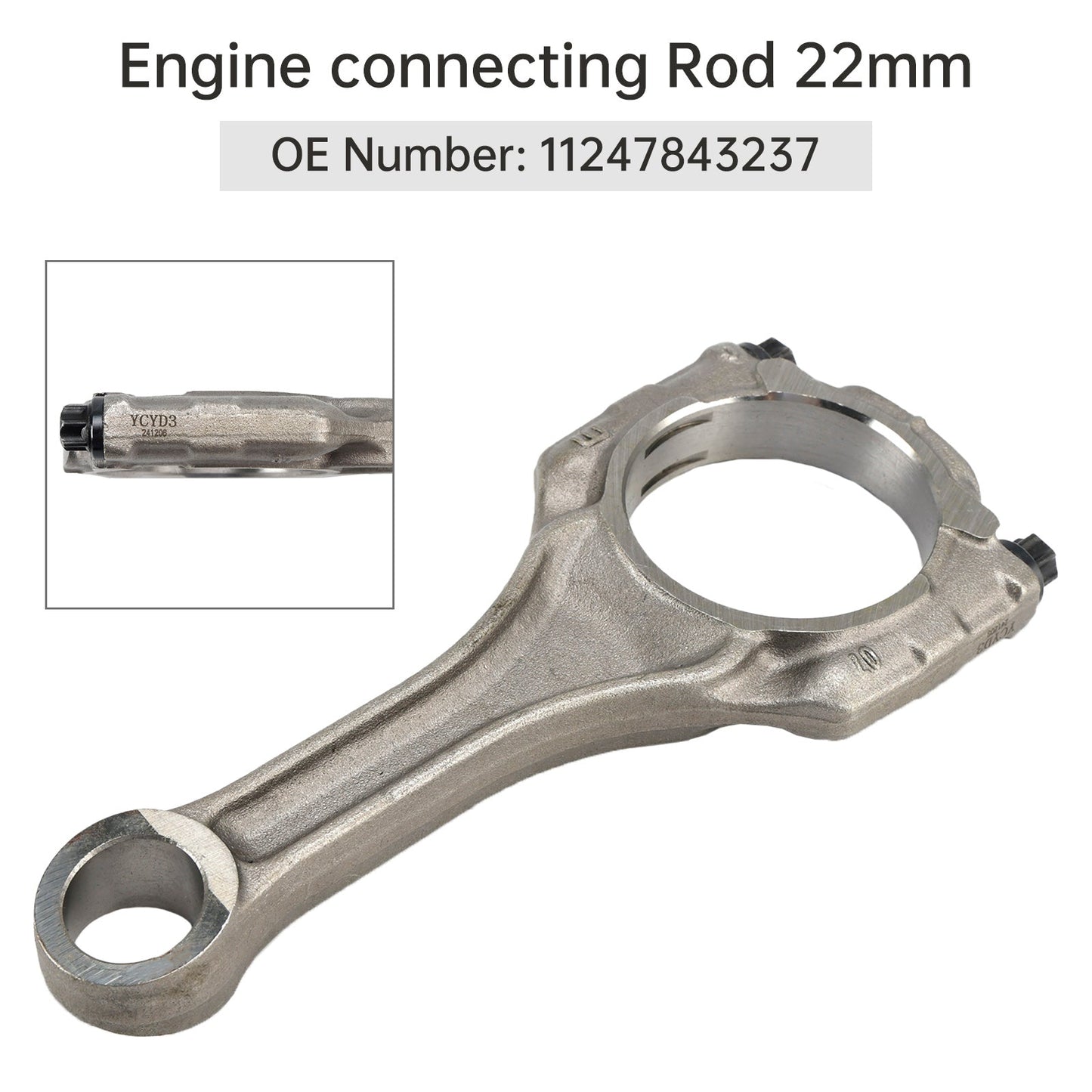 BMW 550i 650i F07 F10 F85 N63N S63N 4.4 V8 Engine connecting Rod 22mm