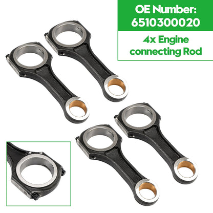 Mercedes-Benz OM651 W176 C117 W212 C218  4x Engine connecting Rod 6510300020