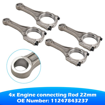 BMW 550i 650i F07 F10 F85 N63N S63N 4.4 V8 4PCS Engine connecting Rod 22mm