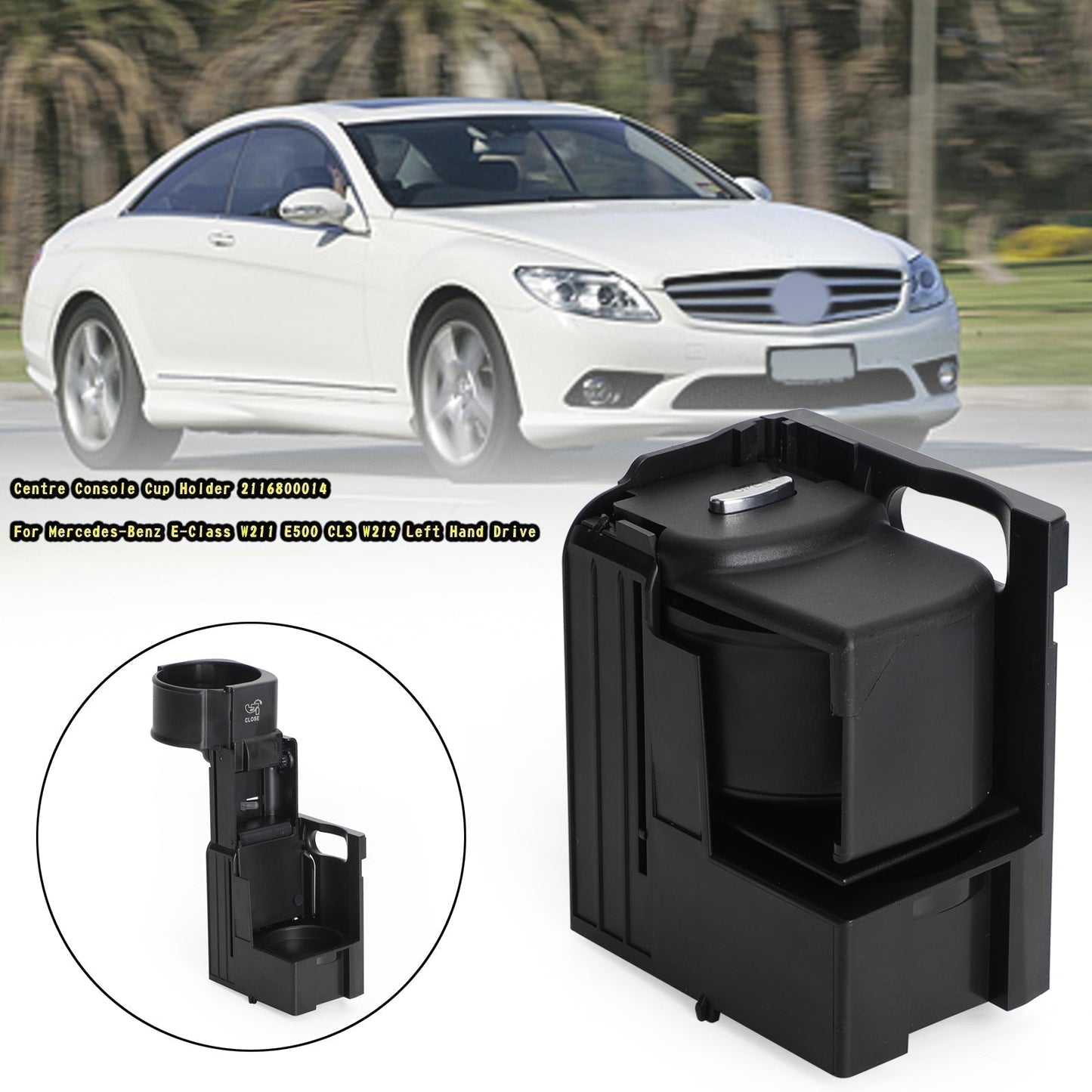 2003-2006 Mercedes-Benz E55 AMG Centre Console Cup Holder 2116800014 A2116800014
