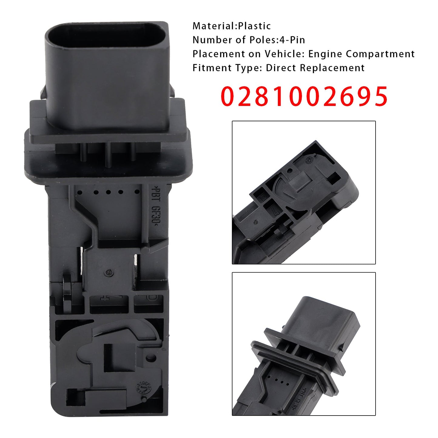 Mercedes E350 ML350 E320 R320 0281002695 Mass Air Flow Meter Sensor