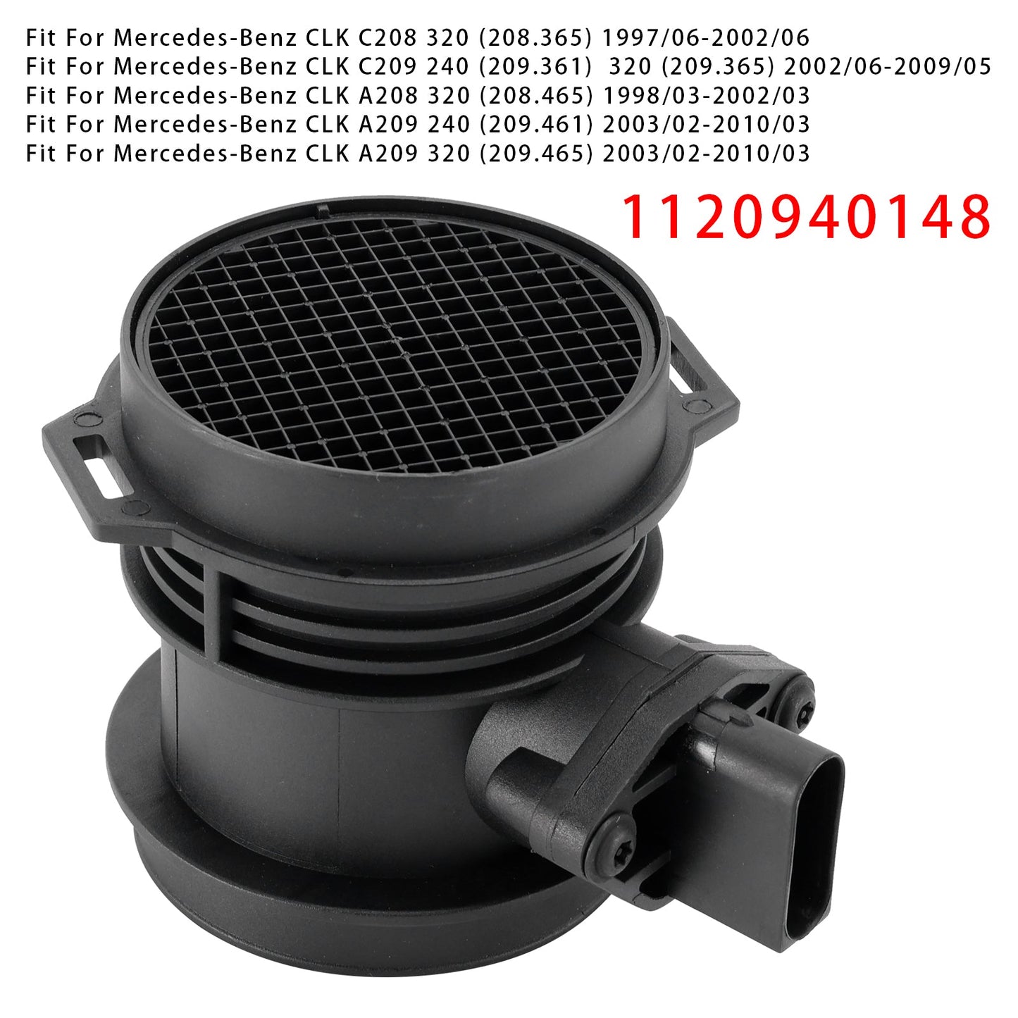 Mercedes-Benz W203 W211 W163 W220 1120940148 Mass Air Flow Meter Sensor