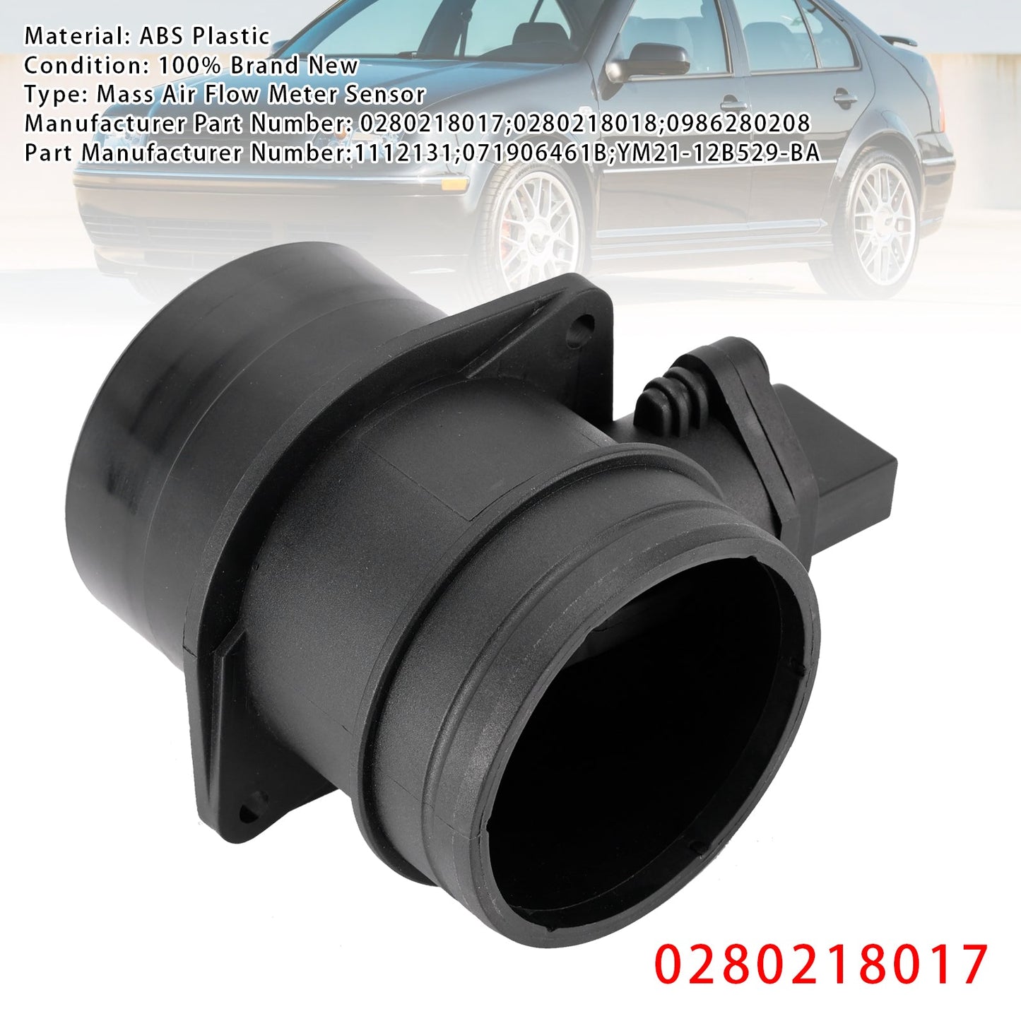 VW Golf Jeeta EuroVan 2.8L 0280218017 Mass Air Flow Meter Sensor